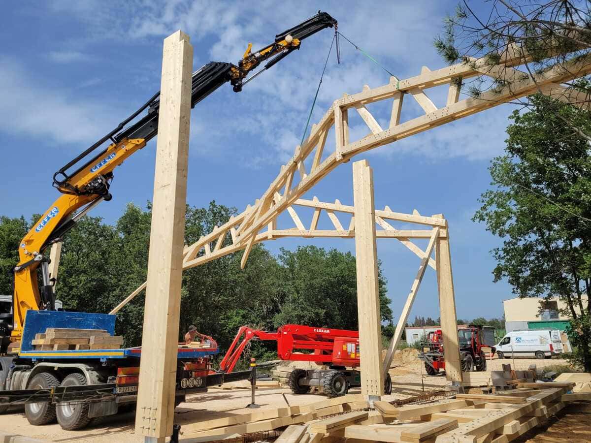 construction bioclimatique charpente bois