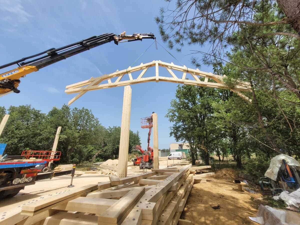 construction bioclimatique charpente bois